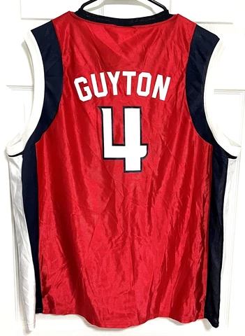 WANDA GUYTON 4 Houston Comets Women Nylon Basketball Jersey L Champion NEW TAG Cover