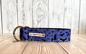 2" Batty Fishtail Martingale Dog Collar Handmade Greyhound, Whippet, Lurcher - Picture 1 of 8