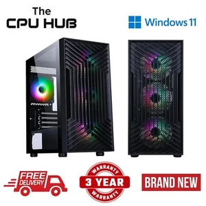 AMD Ryzen 5 5500 Gaming PC 32GB DDR4 RTX 3060 12GB 2TB NMVE SSD b - Picture 1 of 20