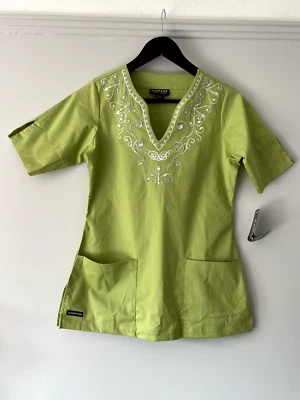 Camisa Médica Rampage Verde para Mujer Talla XS Foto 1 de 4