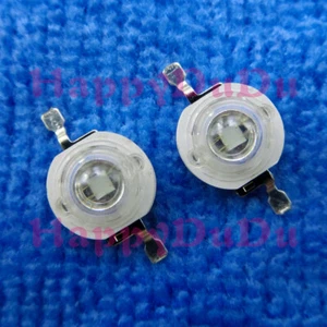 5pcs 3W 45mil UV 365nm~370nm Purple Power LED Lamp Beads Spot Light Bulb Curing - Picture 1 of 2