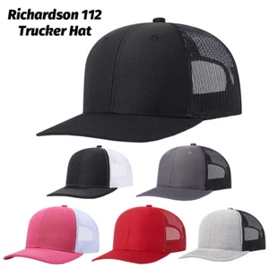 112 Cappello Camionista Premium Regolabile Snapback Cappello Strutturato Sei Pannelli Cappellini Vuoti - Foto 1 di 15