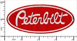 30 Pcs Embroidered Iron on patches Red Peterbilt Truck 100x 43mm AP063pB2 - Picture 1 of 2