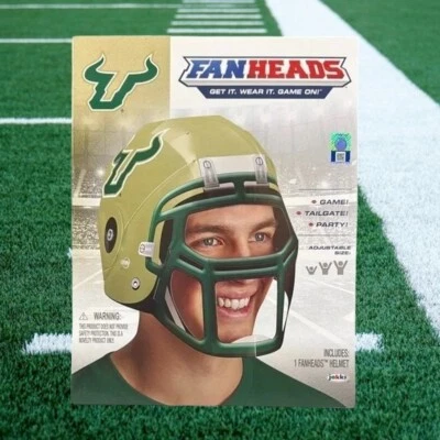 Nuevo-FanHeads USF Bulls Fútbol Novedad Casco Ajustable ~ Equipo del Sur de Florida Foto 1 de 4