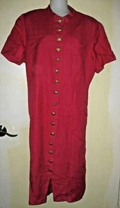 CYNTHIA HOWIE for MAGGY BOUTIQUE - 16W - PINK -LINEN BLEND - LINED SLIP ON DRESS - Picture 1 of 2