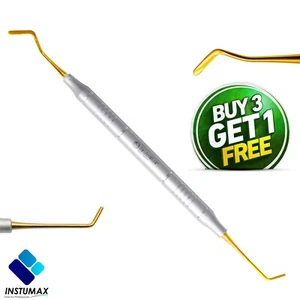 Dental Komposit Füllungsinstrumente Spachtel & Plugger Titan Gold Spitzen - Bild 1 von 7