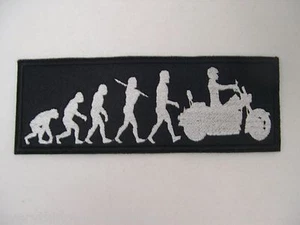 PARCHE DE MOTOCICLISTA Evolution Ape Monkey - Cruiser Motociclista 6"x2.5 Elige Color - Imagen 1 de 2