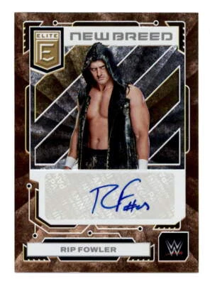 RIP FOWLER 2023 DONRUSS ELITE WWE NEW BREED GOLD AUTOGRAPH AUTO #08/10 BF6264 - Image 1 of 2
