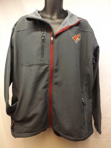 NEW Phoenix Coyotes MENS Adult Size 2XL Gray Hard Shell Full Zip Jacket Cover