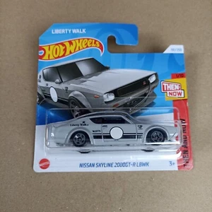Tarjeta corta gris Hot Wheels Nissan Skyline 2000GT-R LBWK 2024  - Imagen 1 de 2