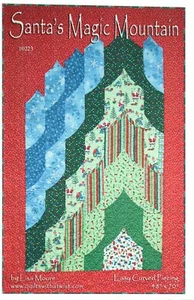 Trapunta Montagna Magica di Babbo Natale Modello Cucito Livello Intermedio Curvo Piecing - Foto 1 di 2