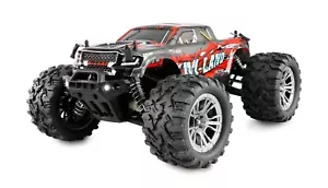 M-LAND MONSTER TRUCK 48KM/H 4WD 1:16 RTR ROSSO con faro LED AMEWI 22622 - Foto 1 di 8