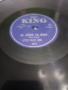 78 RPM KING Label"All Around The World/Don't Leave Me Dear" Little Willie John - Picture 1 of 2