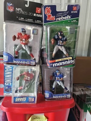 Lote de 4 figuras Mcfarlane Eli Manning NY Giants/Rebeldes con variante Nuevo en caja Foto 1 de 4