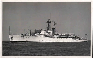 Schiffsfoto-AK Ship Real Photo ~1950/60 Marine Kriegsschiff Battleship Foto - Picture 1 of 2