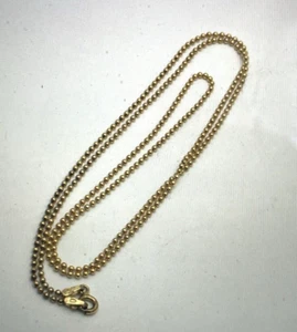 Italien Vermeil Sterling Silber .925 Halskette 24" 4gr - Bild 1 von 7