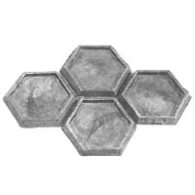 BATTLETECH RAL PARTHA Miniature BT 800 METAL HEX BASES (4)
