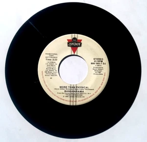 BANANARAMA - More Than Physical - Vinyl 45rpm 1986 LONDON 886 080-7 PROMO - Imagen 1 de 4