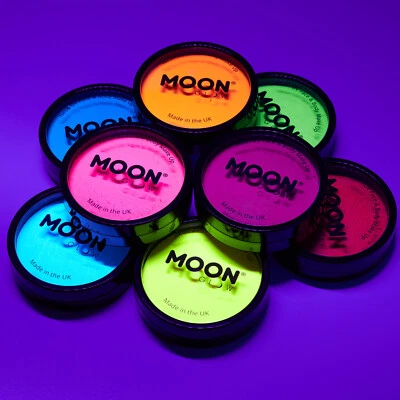 Moon Glow - Pro Intense Neon UV Face Paint Body Paint Cake Pots - 8 colours! - Image 1 of 3