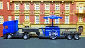 Rarità, 1:87, Scania 124L 420 TL con carrello di vendita, Peniger, n.041, collezione - Foto 1 di 8