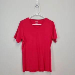 Duluth Trading company T-Shirt Longtail Short Sleeve V-Neck womens Small 82509A - Picture 1 of 6