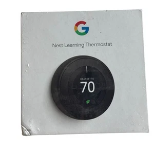 SEAL Google Nest 3rd Gen Learning Thermostat T3016US Matte Black 813917020210 A+ - Picture 1 of 5
