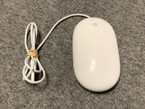 Genuine OEM Apple Mighty Mouse Wired USB White Model A1152 - Tested Working - Picture 1 of 3