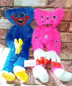 Huggy Wuggy & Killy Willy Bundle Pink + Blue 40cm Plush Teddy Toy Play - Picture 1 of 3