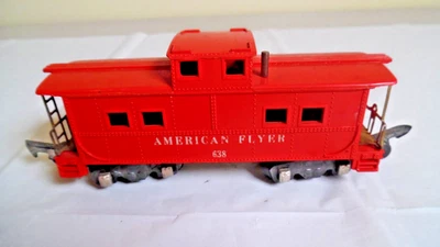 American Flyer 638 Vintage S scale Caboose Excellent Condition - Image 1 of 4