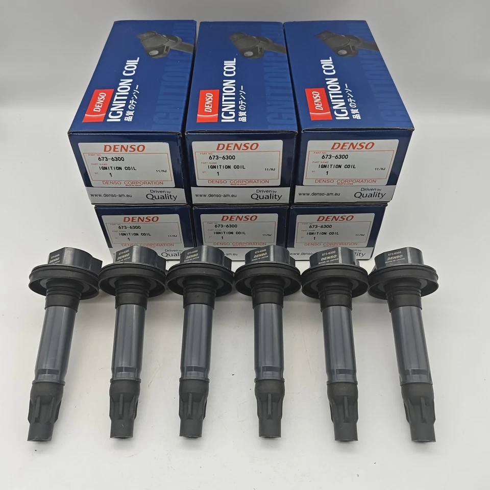 6X DENSO Ignition Coils For 2011-2019 Ford F-150 Explorer V6 3.5L UF646 673-6300 Foto 1 de 4