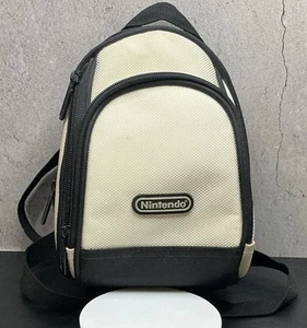 Nintendo Mini Backpack 3 Zipper Travel Carry Case Game System Gameboy DS White - Picture 1 of 4