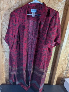 Studio 1 Polyester 24W Floral Over Shirt - Bild 1 von 5