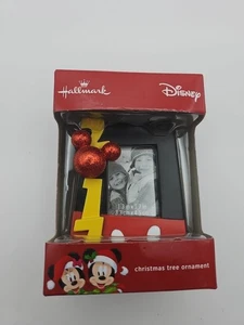 NEW HALLMARK DISNEY SPARKLY MICKEY 2017 PHOTO CHRISTMAS HOLIDAY ORNAMENT - Picture 1 of 5
