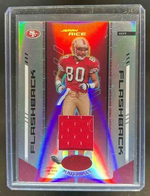 Jersey Jerry Rice Mirror 2004 Leaf Certified Materials rojo #117/150 49ers Foto 1 de 2