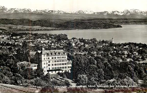 Oberlingen Bodensee mit Schloss Spetzgart und Schweizer Alpen Panorama Ansicht - Picture 1 of 2