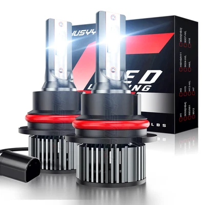 For Dodge Ram 4000 1997-1998 2x 9007 HB5 6500K LED Headlight Bulb High Low Beam - Image 1 of 4