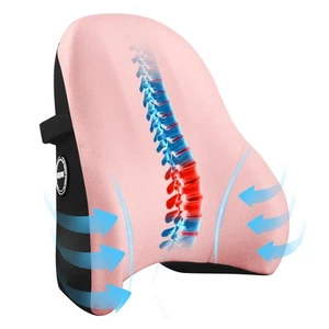 Memory Foam Seat Waist Pillow, for Office Chair, Car, Game Chair Lower Back P... - Picture 1 of 7
