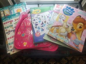 5 Kids Activity Books-Painting Coloring And Stickers Doug And Melissa, Crayola + - Picture 1 of 6