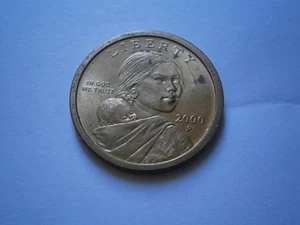 2000 P  One Dollar USA Sacagawea LIGHTLY Circulated - FREE POSTAGE - Picture 1 of 2
