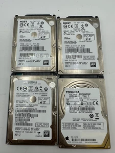 Lot of 4 - 750GB 2.5" Hard Drives - Used - Wiped and Tested - Mixed brands - Picture 1 of 5