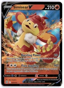 SIMISEAR V 027/172 ESTRELLAS BRILLANTES POKEMON (ULTRA RARO, CASI NUEVO) - Imagen 1 de 2