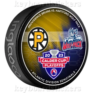 2023 AHL Copa Calder 2023 Disco de Duelo Providence Bruins & Hartford Wolf Pack - Imagen 1 de 2