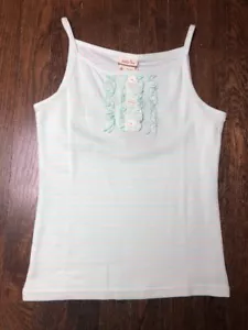 Neu mit Etikett MaTiLda JaNe türkis gestreiftes Tanktop Größe 12 - Bild 1 von 1