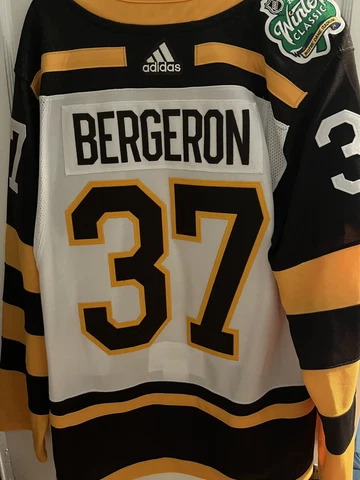 Patrice Bergeron Winter Classic Jersey 52 Boston Bruins NHL Cover