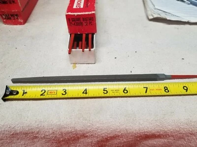 SIMONDS 73430000 8" SQUARE BASTARD FILES - BOX OF 12 - NEW - MADE IN USA - Image 1 of 2