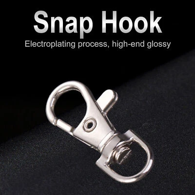 37mm Lobster Swivel Clasps Clips Bag Key Ring Hook Findings Keychain Split Ring - Image 1 of 4