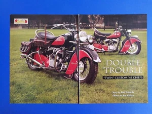 1948 Indian Chief Twin Motorcycles - Original 5 Page Article  - Picture 1 of 3