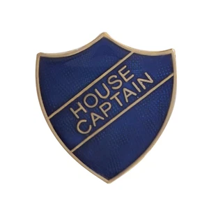 House Captain Blue Pin Badge For Schools  - Picture 1 of 2