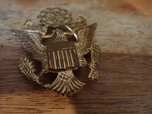 WW11 u s army hat badge  pin  all original  BX 14 # 11 - Picture 1 of 2