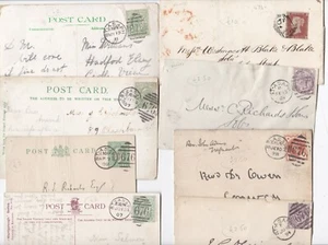 1854/1911 8 St ASAPH FLINTSHIRE STORIA POSTALE COPERTINE CARTE DUPLEX 1 NUMERO - Foto 1 di 2